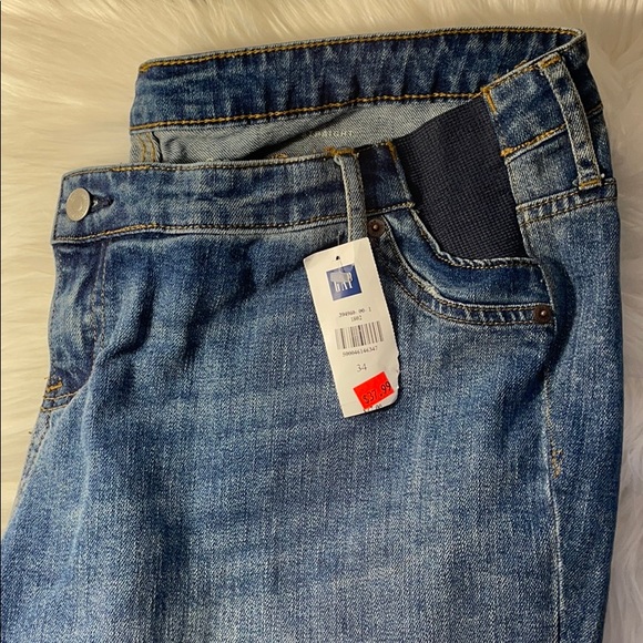 GAP Maternity Inset Panel Straight Jean Size 34 - Picture 3 of 6